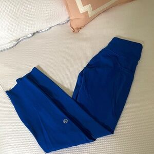 lululemon leggings royal blue size 0-2